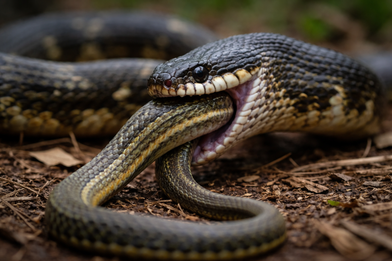 Evolusi Ular Menjadi Kanibal: Strategi Bertahan Hidup Tak Terduga